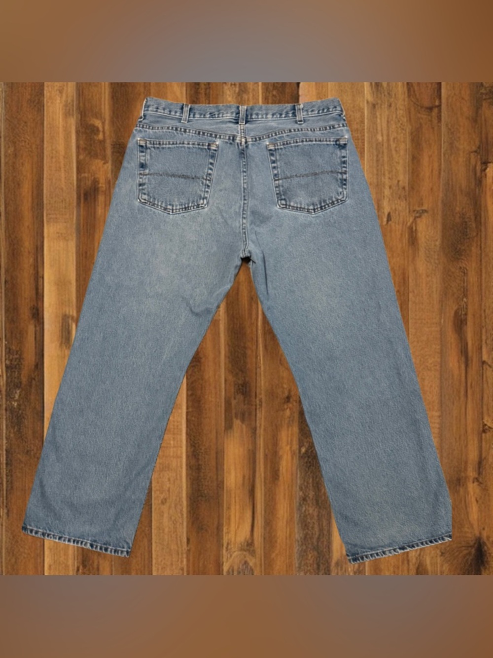 Vintage 90s Light Wash Jeans High Rise Relaxed Straight Leg Mom Jeans Vibe - Picture 2 of 8